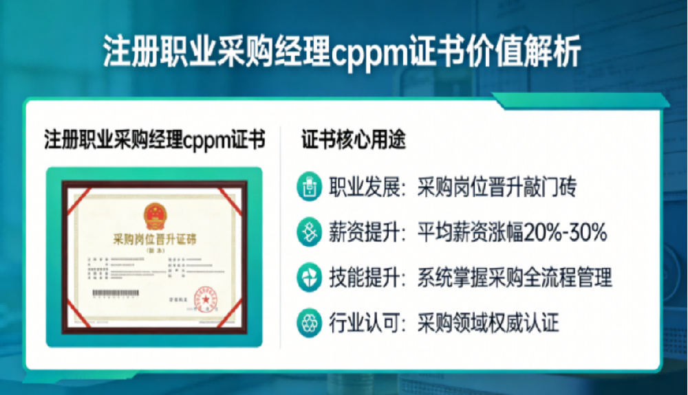 2026年11月抚顺CPPM采购经理培训内容是？